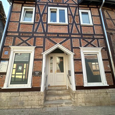 Schöne kleine Einraumwohnung mit Küche und Kamin in Holzthaleben Helbedundorf Exterior foto